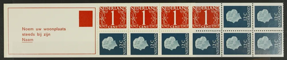Ostatnia szansa Nederland, Postzegelboekje 8 cF