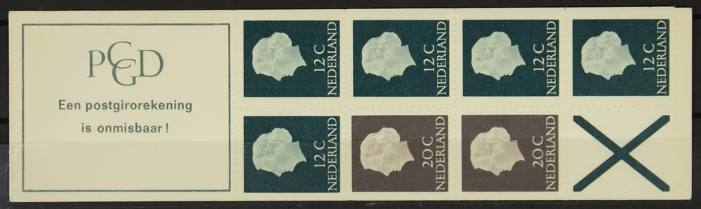 Nederland, Postzegelboekje 7 a Rabat