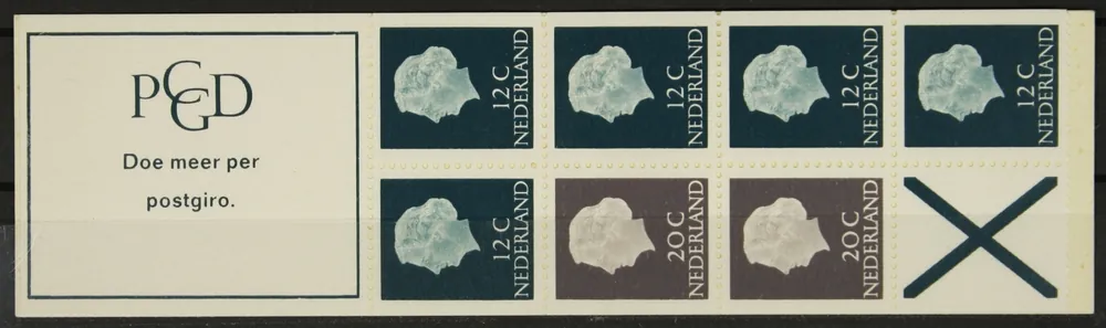 Nederland, Postzegelboekje 7 bF Oferta limitowana