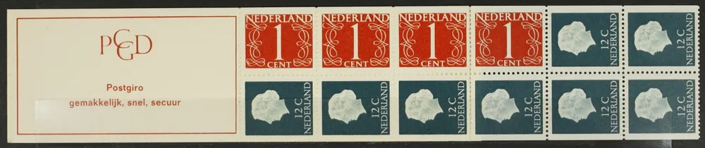 Nederland, Postzegelboekje 8 a Promocja