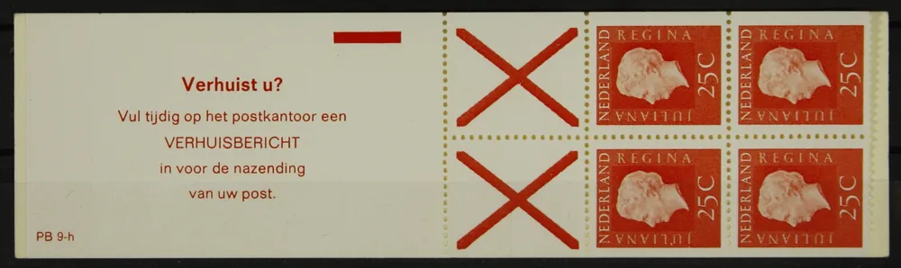 Nederland, Postzegelboekje 9 h Ekspresowa dostawa
