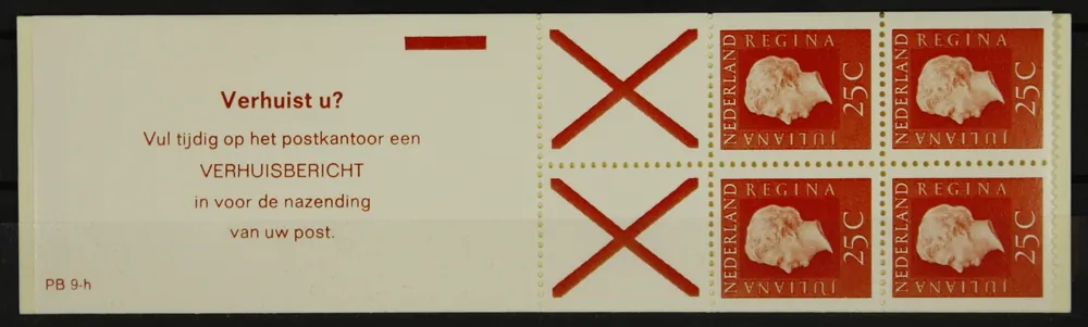 Bezpieczna płatność Nederland, Postzegelboekje 9 hF