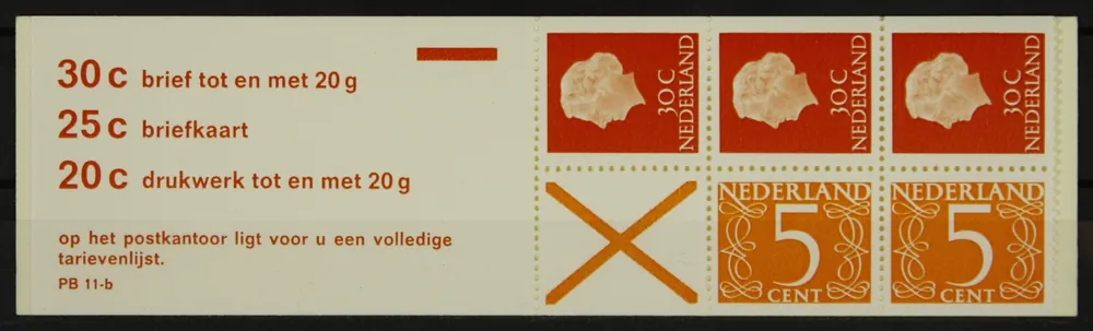 Nederland, Postzegelboekje 11 bF Niska cena