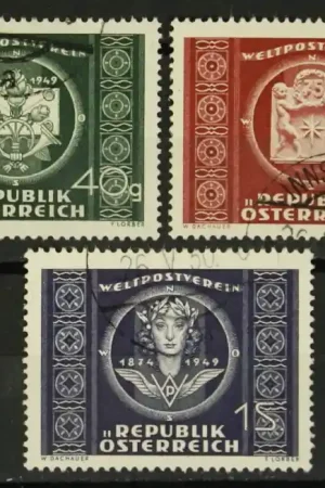 Autentyczny Oostenrijk Michel 943-945