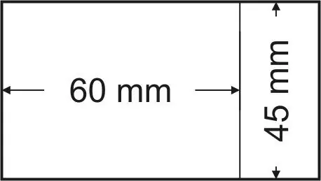 Rabat Pergamijn zakjes 45 x 60 mm