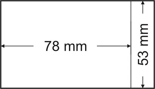 Pergamijn zakjes 53 x 78 mm Wysoka jakość