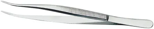 Rabat Lindner pincet, 12 cm, gebogen smalle punt