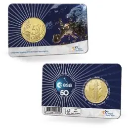 Nederland 2025: 50 jaar ESA – 50 cent in coincard Bezpieczna płatność