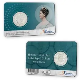Nederland 2025:"Laatste ½gulden Wilhelmina" in coincard Autentyczny
