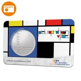 Nederland 2022: Mondriaan Vijfje 2022 UNC Verzilverd in coincard Ostatnia szansa