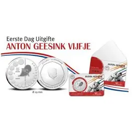 Tani Nederland 2017: BU Coincard Herdenkingsmunt: Het Rode Kruis Vijfje