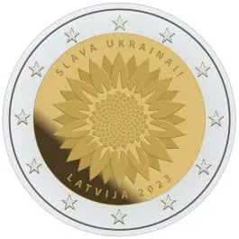 Letland 2023: Speciale 2 Euro unc: "Slava Oekraine" Oferta limitowana