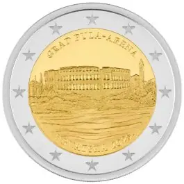 Szybka dostawa Kroatië 2025: Speciale 2 Euro unc: "Pula"