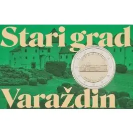Kroatië 2024: 2 Euro / Coincard / De Oude Stad Varazdin Tani