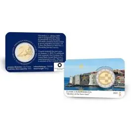 Kroatië 2023: Speciale 2 Euro: "Eurozone" BU in coincard Darmowa dostawa