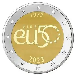 Ierland 2023: Speciale 2 Euro unc: "50 Jaar EU-lid" Darmowa dostawa