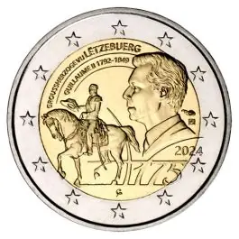 Luxemburg 2024: Speciale 2 Euro unc:"Groothertog Willen II" 2024 Popularny