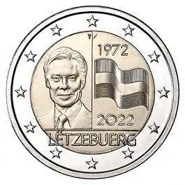 Popularny Luxemburg 2022: Speciale 2 Euro unc:"Vlag" 2022