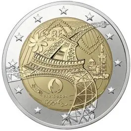 Oferta Frankrijk 2024: Speciale 2 Euro unc: "Olympische spelen Parijs"