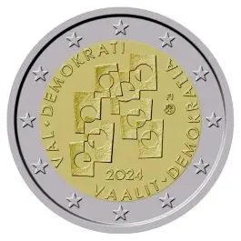 Niska cena Finland 2024: Speciale 2 Euro unc: "Democratie"