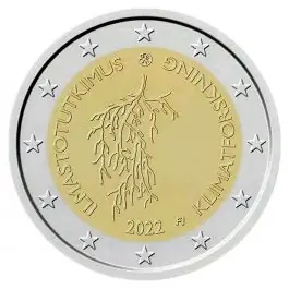 Rabat Finland 2022: Speciale 2 Euro unc: "Klimaat Onderzoek"