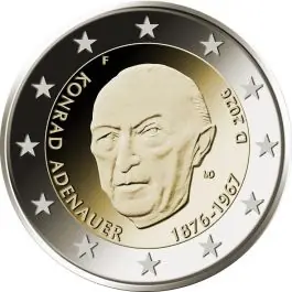 Tani Duitsland 2026: Speciale 2 Euro unc:"Konrad Adenauer" 2026: Met letter D