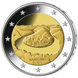 Duitsland 2025: Speciale 2 Euro unc:"Saarland" 2005: Met letter A Najlepsza cena