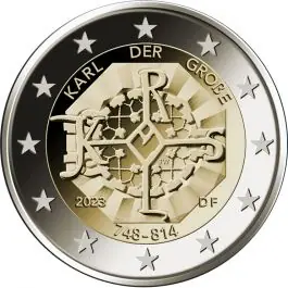 Duitsland 2023: Speciale 2 Euro unc:"Karel de Grote": Met letter G Tylko dziś