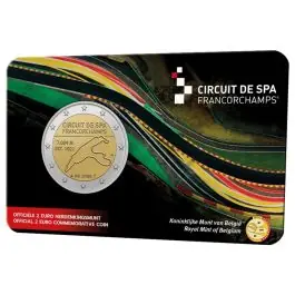 België2025: Speciale 2 Euro unc:"Spa Francorchamps" in coincard Zwrot pieniędzy