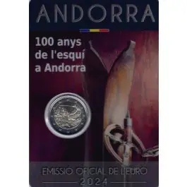 Premium Andorra 2024: Speciale 2 Euro:"100 Jaar Skiën"