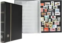 Rabat Insteekboek - Zwart - A4 - 64 zwarte bladzijden - gewatteerde kunstleren band