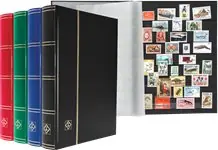 Basic Insteekboek - A4 - 64 zwarte bladzijden - Willekeurige kleur Wysoka jakość