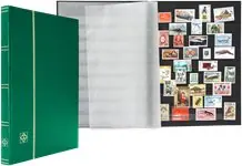 Popularny Insteekboek - Groen - A4 - 32 zwarte bladzijden - ongewatteerde band
