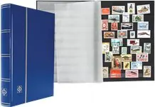 Tani Insteekboek - Blauw - A4 - 64 zwarte bladzijden - ongewatteerde band