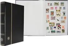 Insteekboek - Zwart - A4 - 64 witte bladzijden - ongewatteerde band Popularny