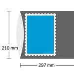 Zwrot pieniędzy HAWID Block Mounts - 297x210 mm - dubbel gesloten - zwart - 5 stuks