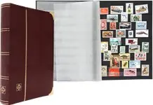 Insteekboek - Rood - A4 - 64 zwarte bladzijden - gewatteerde imitatie-krokodillenleren band Zamów teraz