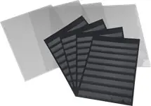 Zwrot pieniędzy A4 zwart insteekkaart, met Luxe plastic hoes - 1 stuk