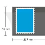 Najlepsza cena HAWID Stroken - 217x55 mm - zwart - 25 stuks