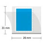 Ostatnia szansa HAWID Voorgesneden - 26x31 mm - transparant - 50 stuks
