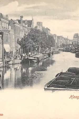 Rotterdam Haagsche Veer Binnenvaart schepen 1900 HC61306 Tylko dziś