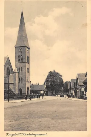 Hengelo (OV) Haaksbergerstraat Sint Lambertus basiliek R.K. Kerk 1943 HC61171 Popularny