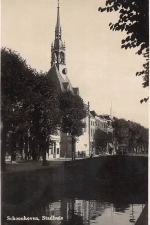 Tylko dziś Schoonhoven Stadhuis Fotokaart 1932 HC61163