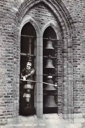 Sluis (ZL) Jantje van Sluis in de toren 1966 Zeeuws-Vlaanderen HC61085 Szybka dostawa