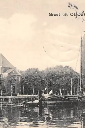 Ekspresowa dostawa Alphen aan den Rijn Oudshoorn Aar Kerk Binnenvaart schepen 1911 Nauta 1162 HC61046