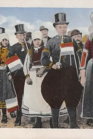 Wyprzedaż Marken Boeren bruiloft Pijp rokers Klederdracht 1919 Vintage HC61039