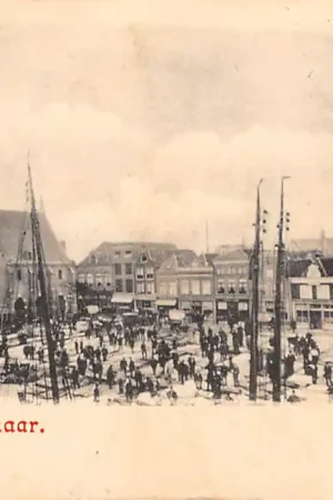 Zwrot pieniędzy Alkmaar Groeten uit 1899 Kaasmarkt Markt HC61026
