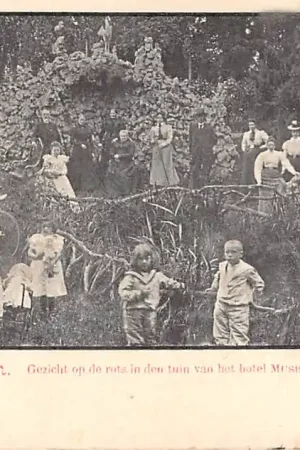 Dongen Gezicht op de rots in den tuin van Hotel Musis Sacrum Noord-Brabant HC61014 Oferta