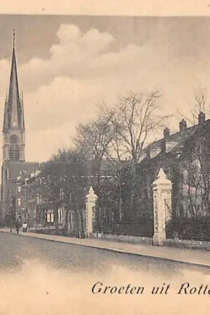 Rotterdam Goudsche Rijweg met R.K. Kerk 1900 Vlieger HC60999 Tani