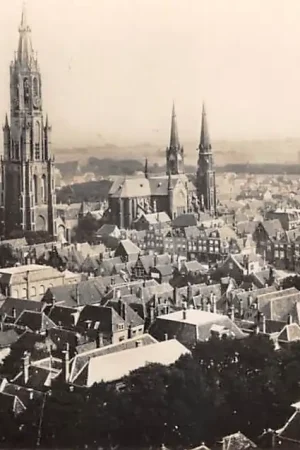 Zwrot pieniędzy Delft Panorama fotokaart 1943 HC60990